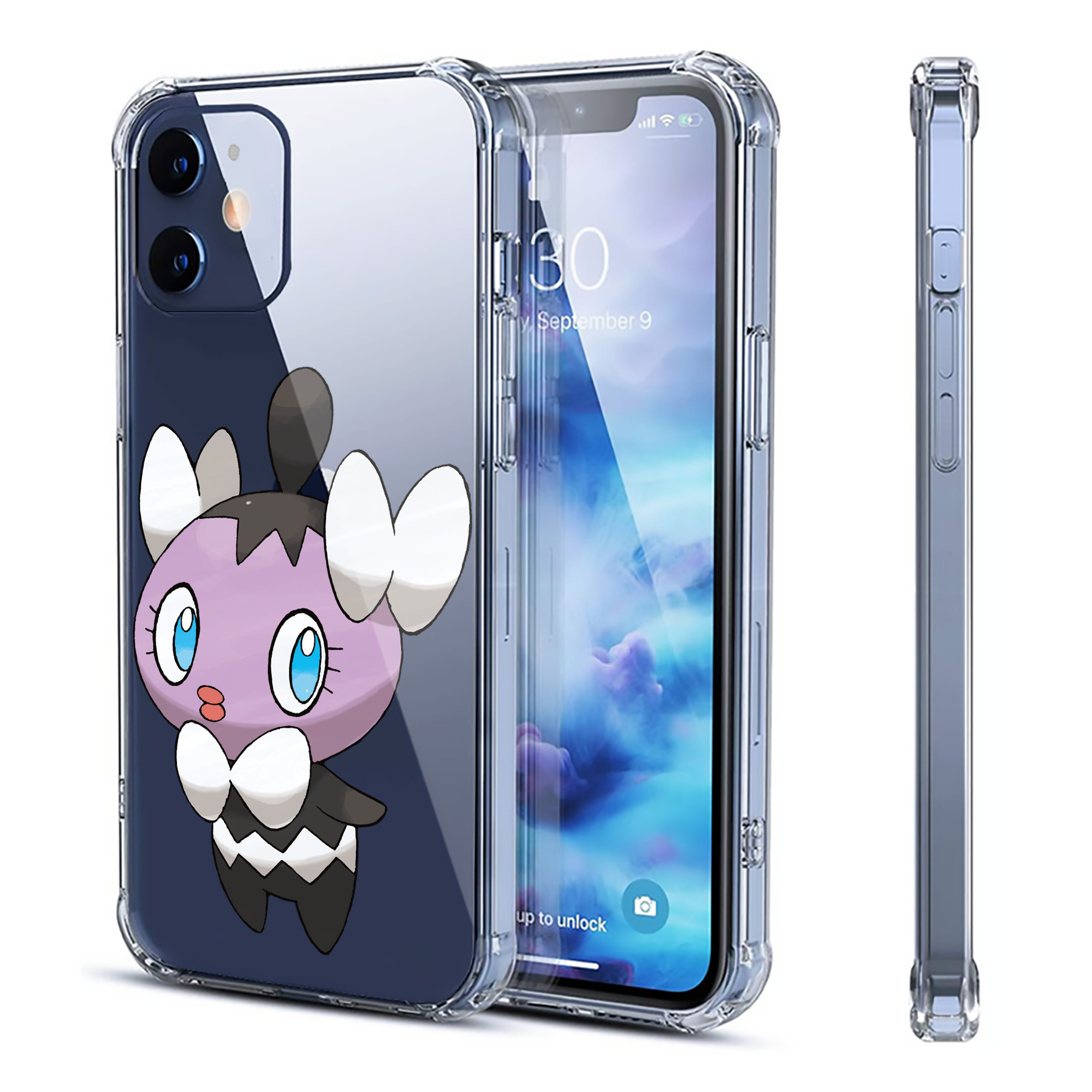 （画像用） ポケットモンスター Pokémon 【iPhone 12シリーズ対応】透明スマホケース（クリアソフトケース）